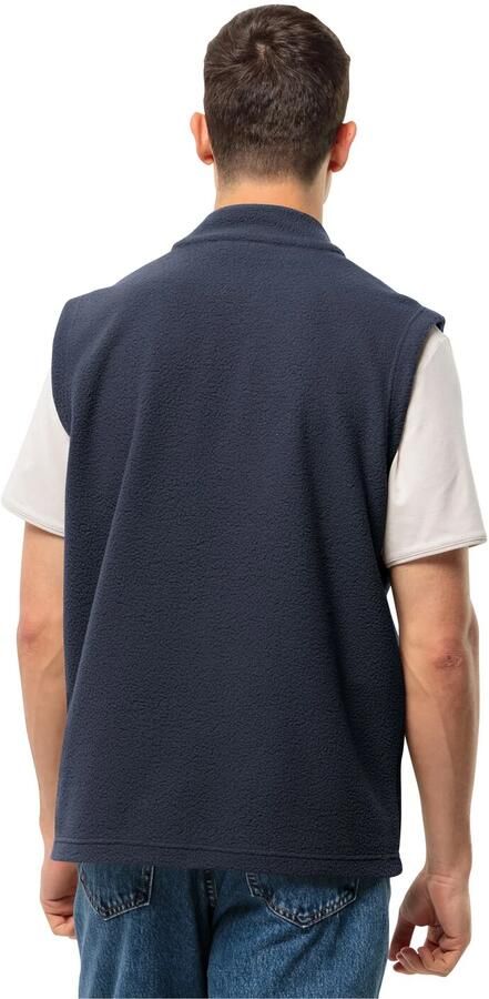 Jack Wolfskin Light Curl Vest Men Fleece bodywarmer Heren XXXL blue night blue - Foto 4