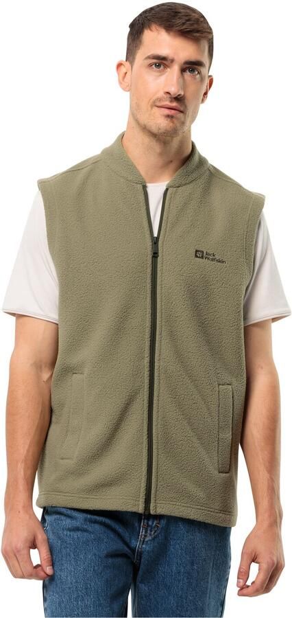 Jack Wolfskin Light Curl Vest Men Fleece bodywarmer Heren XXXL bay leaf Bay Leaf - Foto 5