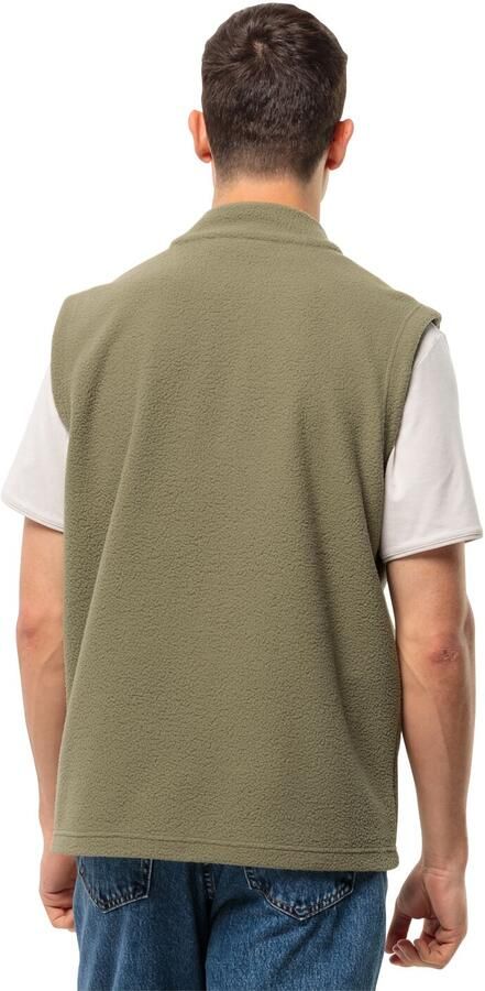 Jack Wolfskin Light Curl Vest Men Fleece bodywarmer Heren XXXL bay leaf Bay Leaf - Foto 4