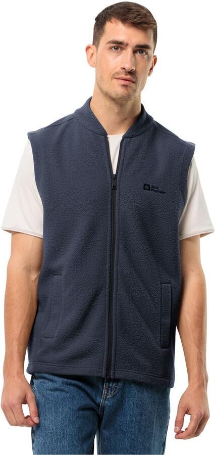 Jack Wolfskin Light Curl Vest Men Fleece bodywarmer Heren XXXL blue night blue - Foto 5
