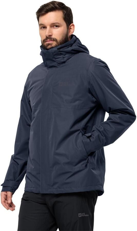 Jack Wolfskin Luntal 3in1 Jacket Men 3in1 jack Heren XXL blue night blue - Foto 4