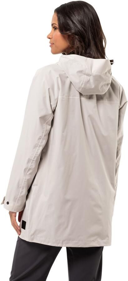 Jack Wolfskin Mainkai Long Jacket Women Regenjack Dames XXL sea shell Sea Shell - Foto 10