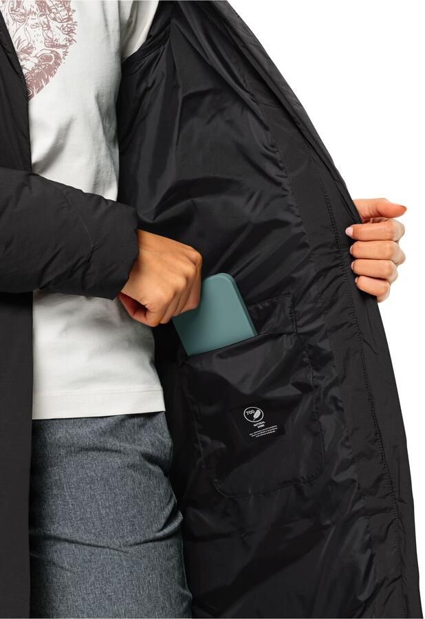 Jack Wolfskin Marienplatz Coat Women RDS Donsjas Dames XXL black - Foto 3