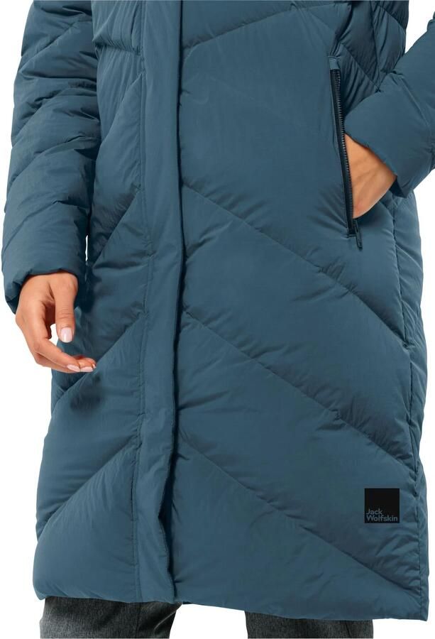 Jack Wolfskin Marienplatz Coat Women RDS Donsjas Dames XXL aluminium blue aluminium blue - Foto 5