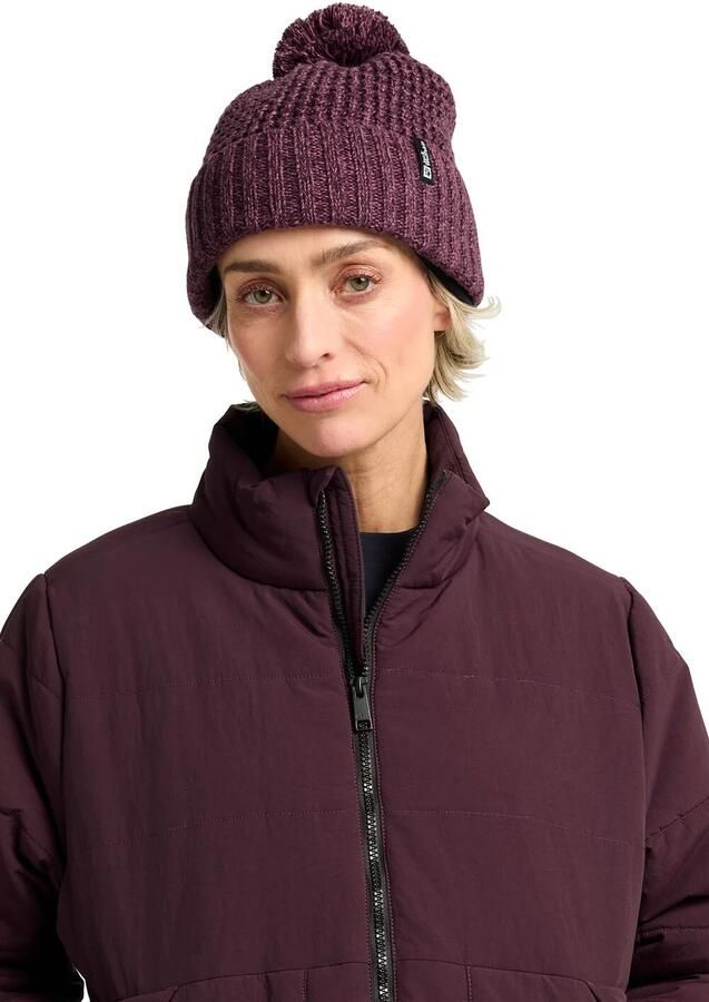 Jack Wolfskin Medley Knit Beanie Women Gevoerde muts met bobble M amaranth - Foto 5