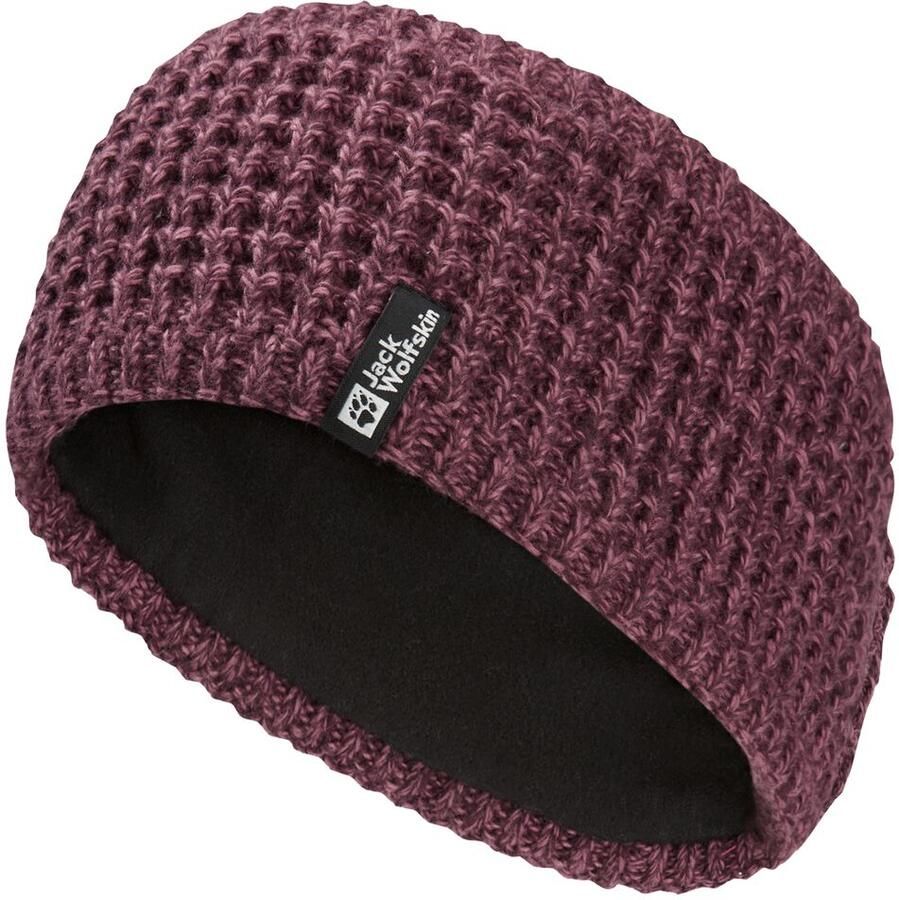 Jack Wolfskin Medley Knit Headband Women Dameshoofdband met fleecevoering M amaranth - Foto 2