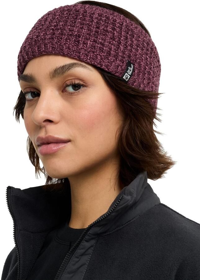 Jack Wolfskin Medley Knit Headband Women Dameshoofdband met fleecevoering M amaranth - Foto 3