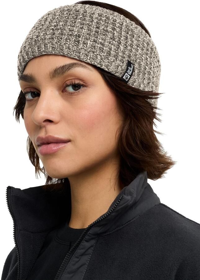 Jack Wolfskin Medley Knit Headband Women Dameshoofdband met fleecevoering M linen - Foto 3