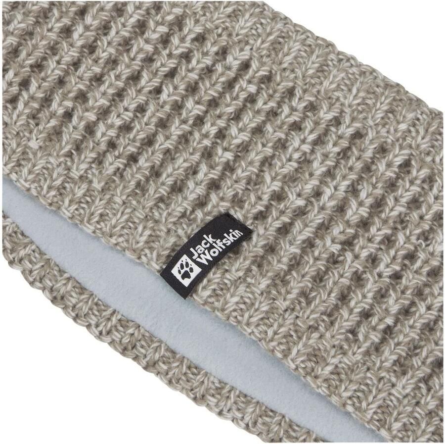 Jack Wolfskin Medley Knit Headband Women Dameshoofdband met fleecevoering M linen
