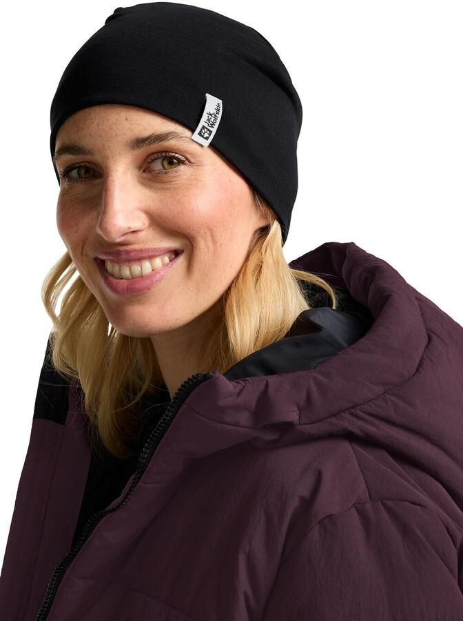 Jack Wolfskin Merino Beanie Merino beanie muts One Size black - Foto 3
