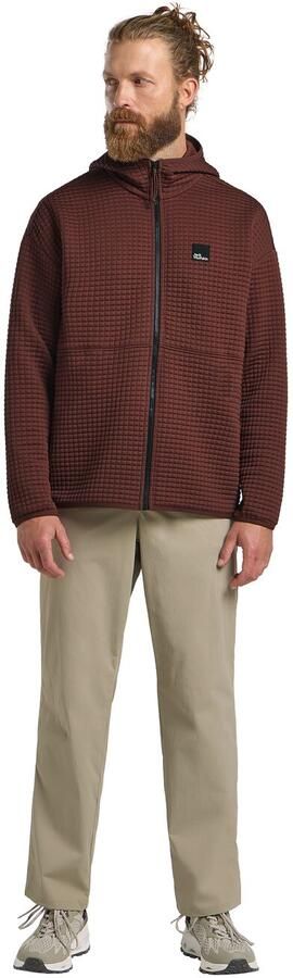 Jack Wolfskin Mogari Hooded FZ Men Fleece jack met capuchon Heren XXL dark rust Dark Rust - Foto 7