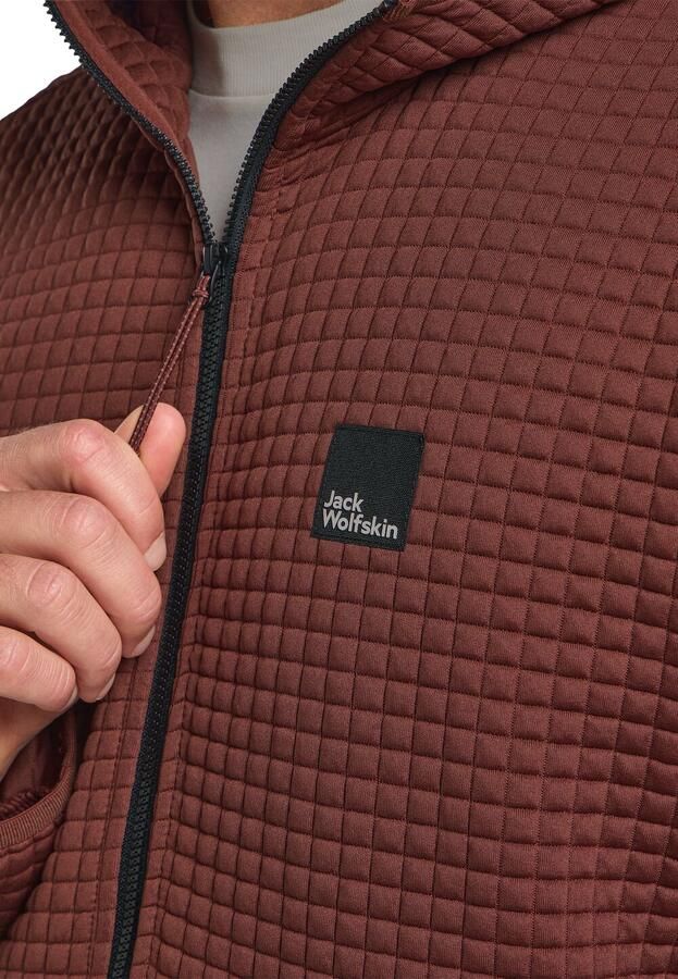 Jack Wolfskin Mogari Hooded FZ Men Fleece jack met capuchon Heren XXL dark rust Dark Rust - Foto 4