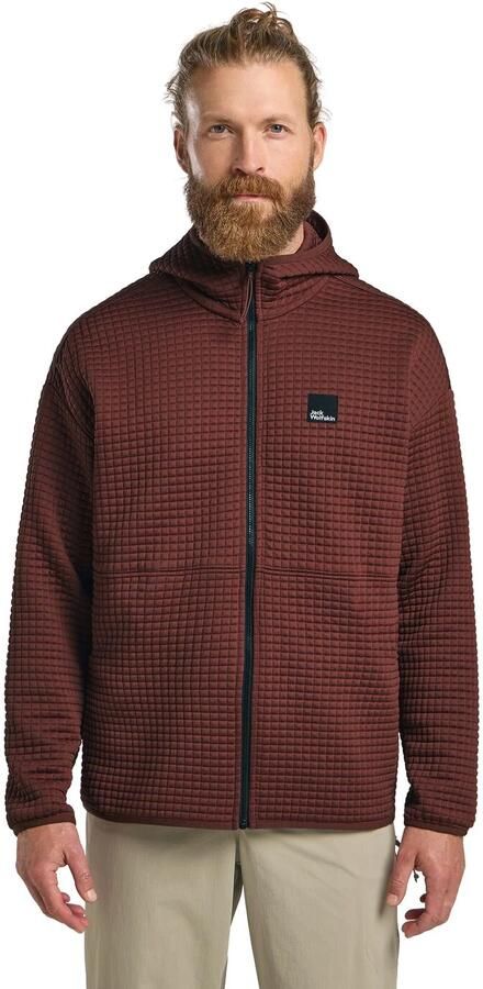 Jack Wolfskin Mogari Hooded FZ Men Fleece jack met capuchon Heren XXL dark rust Dark Rust