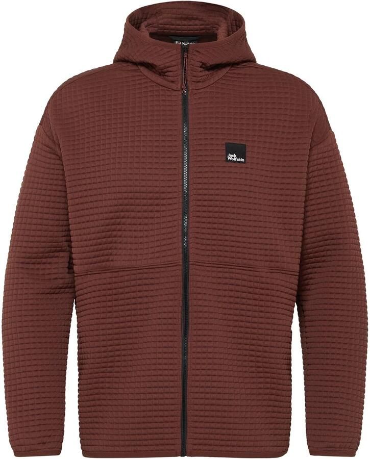Jack Wolfskin Mogari Hooded FZ Men Fleece jack met capuchon Heren XXL dark rust Dark Rust - Foto 2