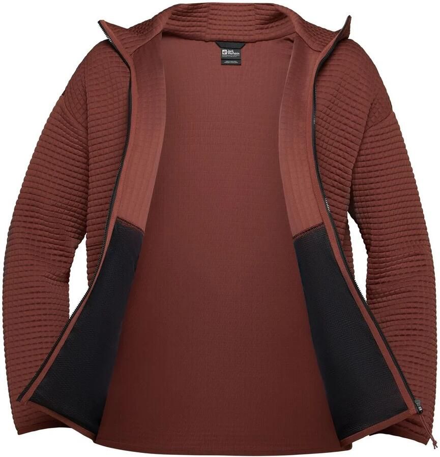 Jack Wolfskin Mogari Hooded FZ Men Fleece jack met capuchon Heren XXL dark rust Dark Rust