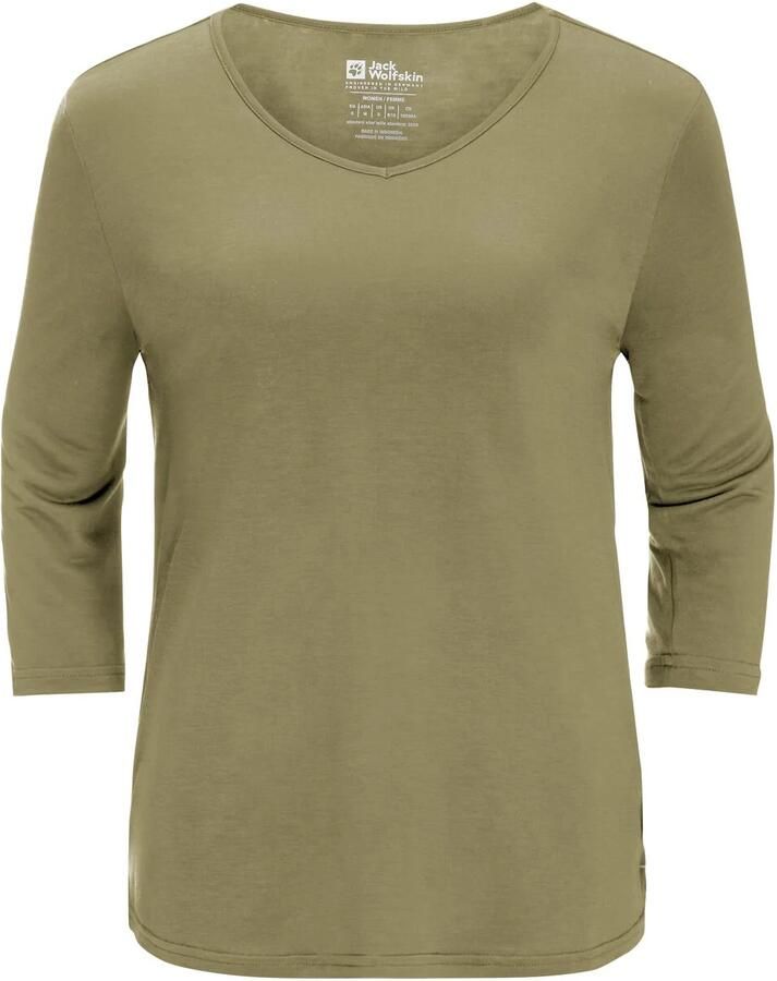 Jack Wolfskin Mola 3|4 T-Shirt Women Shirt met halve mouwen Dames XXL bay leaf Bay Leaf