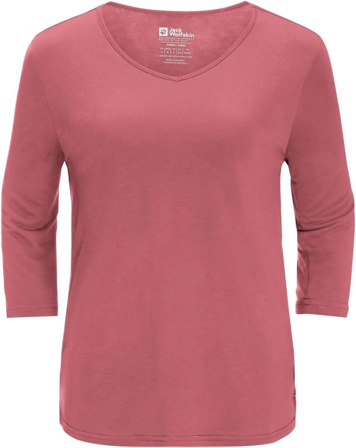 Jack Wolfskin Mola 3|4 T-Shirt Women Shirt met halve mouwen Dames XXL soft pink soft pink