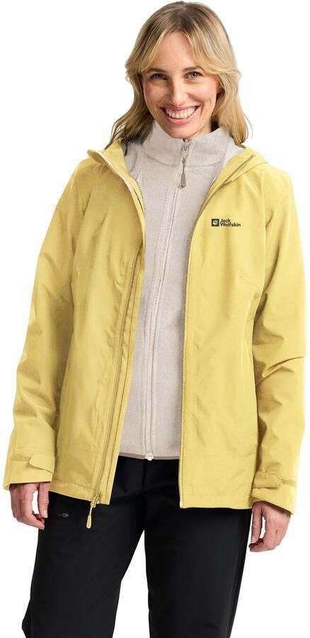 Jack Wolfskin Moonrise 3in1 Jacket Women 3in1 jack Dames XXL lemon ice lemon ice - Foto 9
