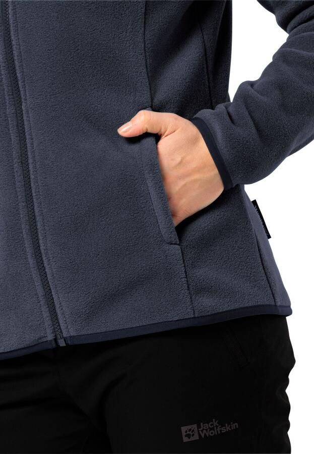 Jack Wolfskin Fleecejack MOONRISE FZ W met korte systeemrits voor wandelingen - Foto 4