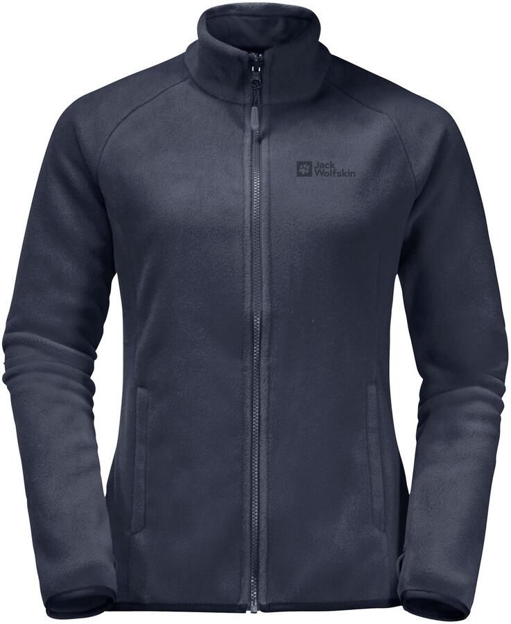Jack Wolfskin Fleecejack MOONRISE FZ W met korte systeemrits voor wandelingen