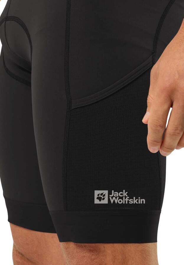 Jack Wolfskin Morobbia BIB Shorts Men Fietsshort met bretels Heren XXL black - Foto 7
