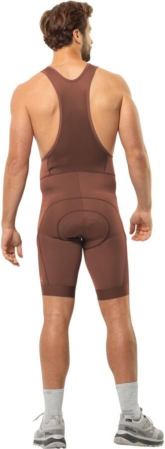 Jack Wolfskin Morobbia BIB Shorts Men Fietsshort met bretels Heren XXL dark rust Dark Rust - Foto 6