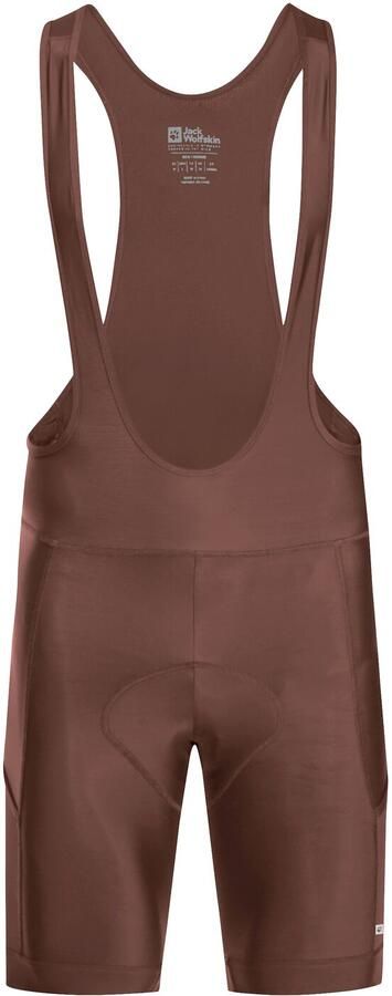 Jack Wolfskin Morobbia BIB Shorts Men Fietsshort met bretels Heren XXL dark rust Dark Rust - Foto 5