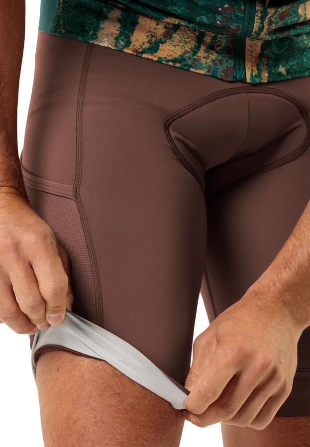 Jack Wolfskin Morobbia BIB Shorts Men Fietsshort met bretels Heren XXL dark rust Dark Rust - Foto 4