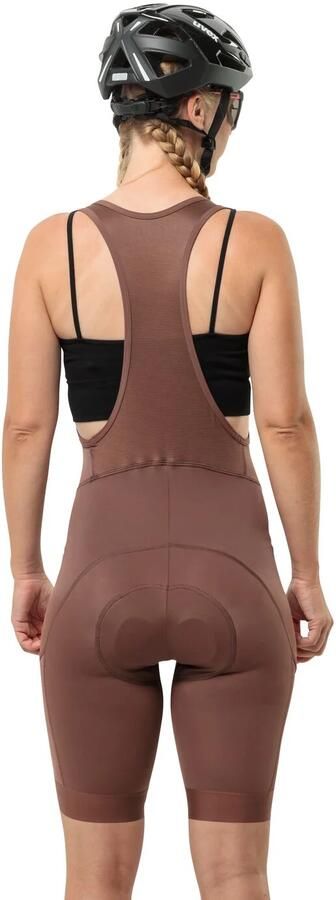 Jack Wolfskin Morobbia BIB Shorts Women Fietsshort met bretels Dames XXL dark rust Dark Rust - Foto 7