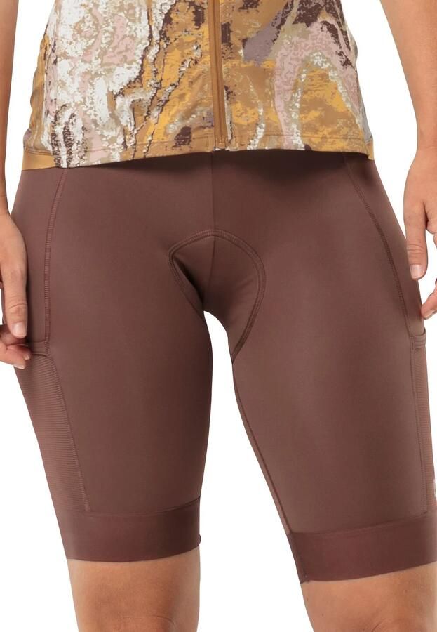 Jack Wolfskin Morobbia BIB Shorts Women Fietsshort met bretels Dames XXL dark rust Dark Rust - Foto 3