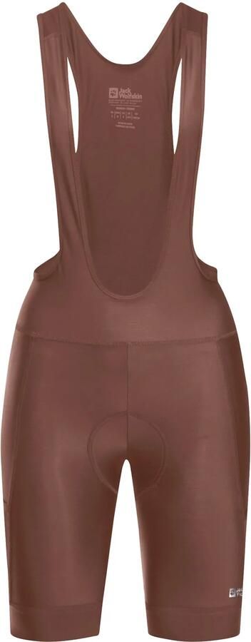 Jack Wolfskin Morobbia BIB Shorts Women Fietsshort met bretels Dames XXL dark rust Dark Rust - Foto 6
