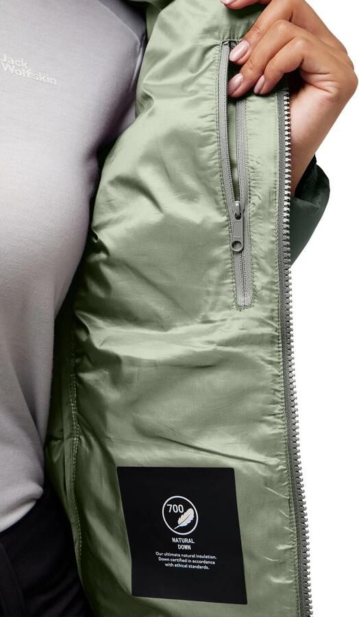 Jack Wolfskin Nebelhorn Down Hoody Women RDS Donsjack Dames XXL slate green slate green - Foto 7