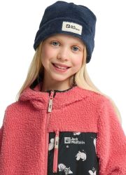 Jack Wolfskin Nepali Beanie Kids Fluffy muts kinderen One Size midnight sky midnight sky - Thumbnail 7