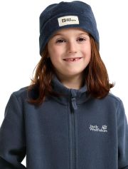 Jack Wolfskin Nepali Beanie Kids Fluffy muts kinderen One Size midnight sky midnight sky - Thumbnail 6