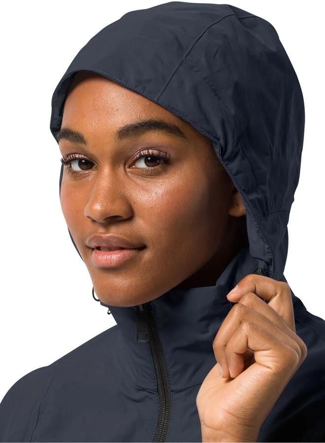 Jack Wolfskin Norden Port Coat Women Regenjas Dames XXL blue night blue