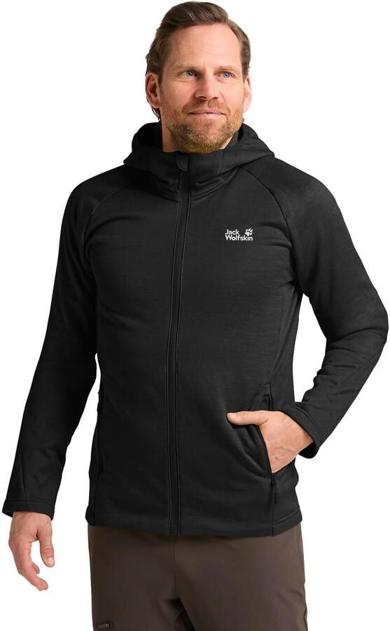 Jack Wolfskin Peak District Hooded FZ Men Fleece jack met capuchon Heren XXL black - Foto 7