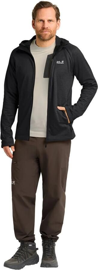 Jack Wolfskin Peak District Hooded FZ Men Fleece jack met capuchon Heren XXL black - Foto 6