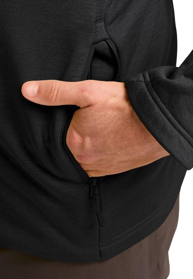 Jack Wolfskin Peak District Hooded FZ Men Fleece jack met capuchon Heren XXL black - Foto 3