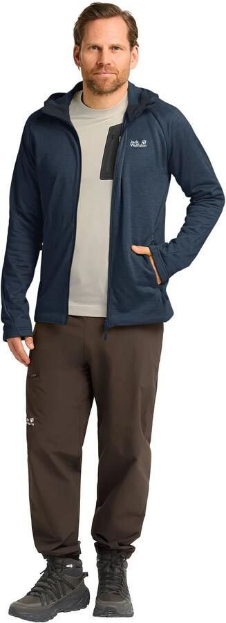 Jack Wolfskin Peak District Hooded FZ Men Fleece jack met capuchon Heren XXXL midnight sky midnight sky - Foto 6
