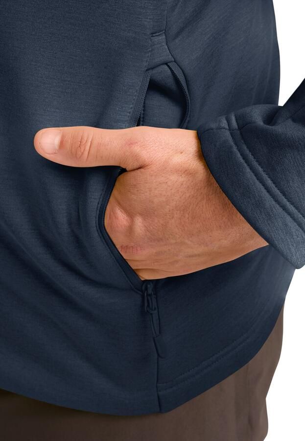 Jack Wolfskin Peak District Hooded FZ Men Fleece jack met capuchon Heren XXXL midnight sky midnight sky - Foto 3