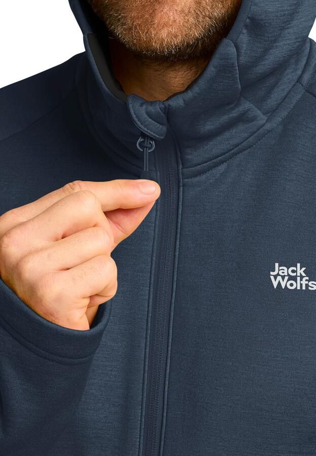 Jack Wolfskin Peak District Hooded FZ Men Fleece jack met capuchon Heren XXXL midnight sky midnight sky - Foto 4
