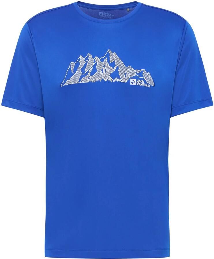 Jack Wolfskin Peak Graphic T-Shirt Men Functioneel shirt Heren XXL mtn vibrant blue MTN vibrant blue
