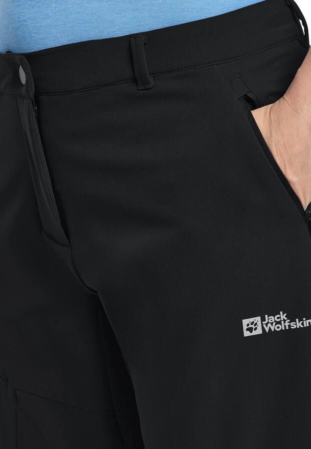 Jack Wolfskin Pico Trail Zip Off Pants Women Zip-Off-broek Heren 34 black