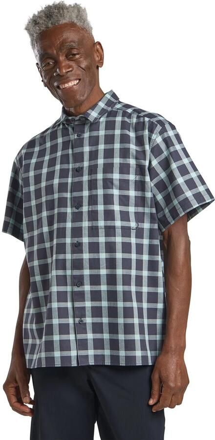 Jack Wolfskin Planalto Shirt Men Herenhemd van biologisch katoen XXXL check dark navy CHECK dark navy - Foto 7