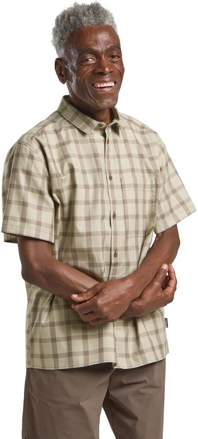 Jack Wolfskin Planalto Shirt Men Herenhemd van biologisch katoen XXL check cold coffee CHECK cold coffee - Foto 7