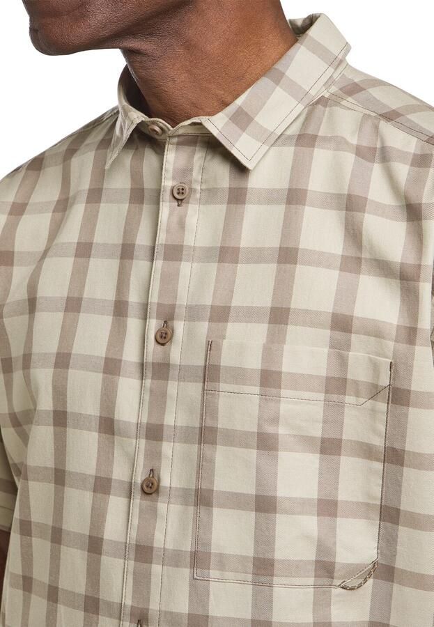 Jack Wolfskin Planalto Shirt Men Herenhemd van biologisch katoen XXL check cold coffee CHECK cold coffee - Foto 4