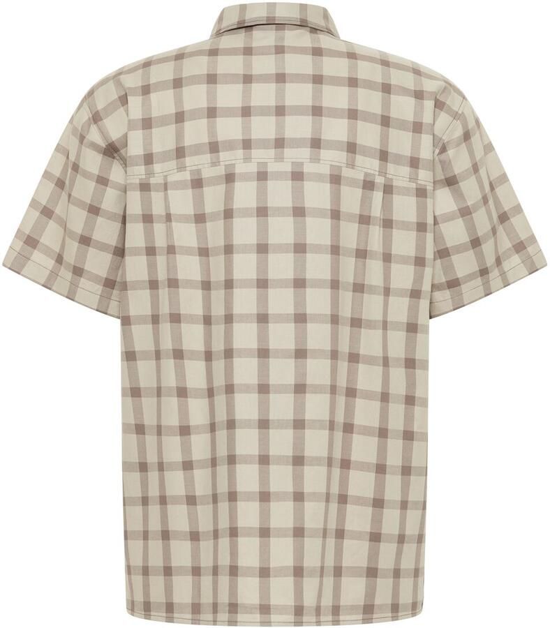 Jack Wolfskin Planalto Shirt Men Herenhemd van biologisch katoen XXL check cold coffee CHECK cold coffee