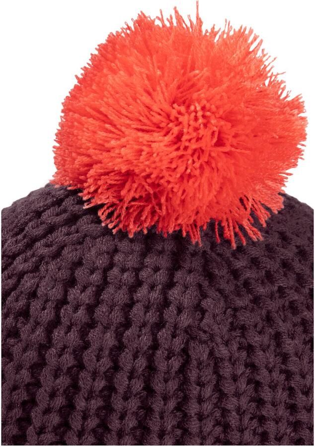 Jack Wolfskin Pompom Badge Beanie Kids Wintermuts Kinderen M amaranth - Foto 7