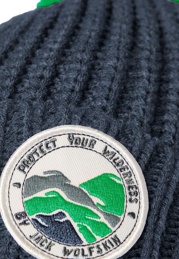 Jack Wolfskin Pompom Badge Beanie Kids Wintermuts Kinderen M midnight sky midnight sky - Foto 6