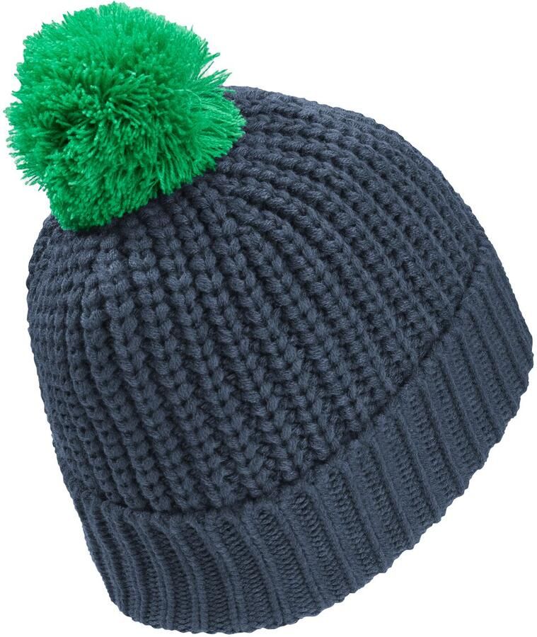 Jack Wolfskin Pompom Badge Beanie Kids Wintermuts Kinderen M midnight sky midnight sky - Foto 4